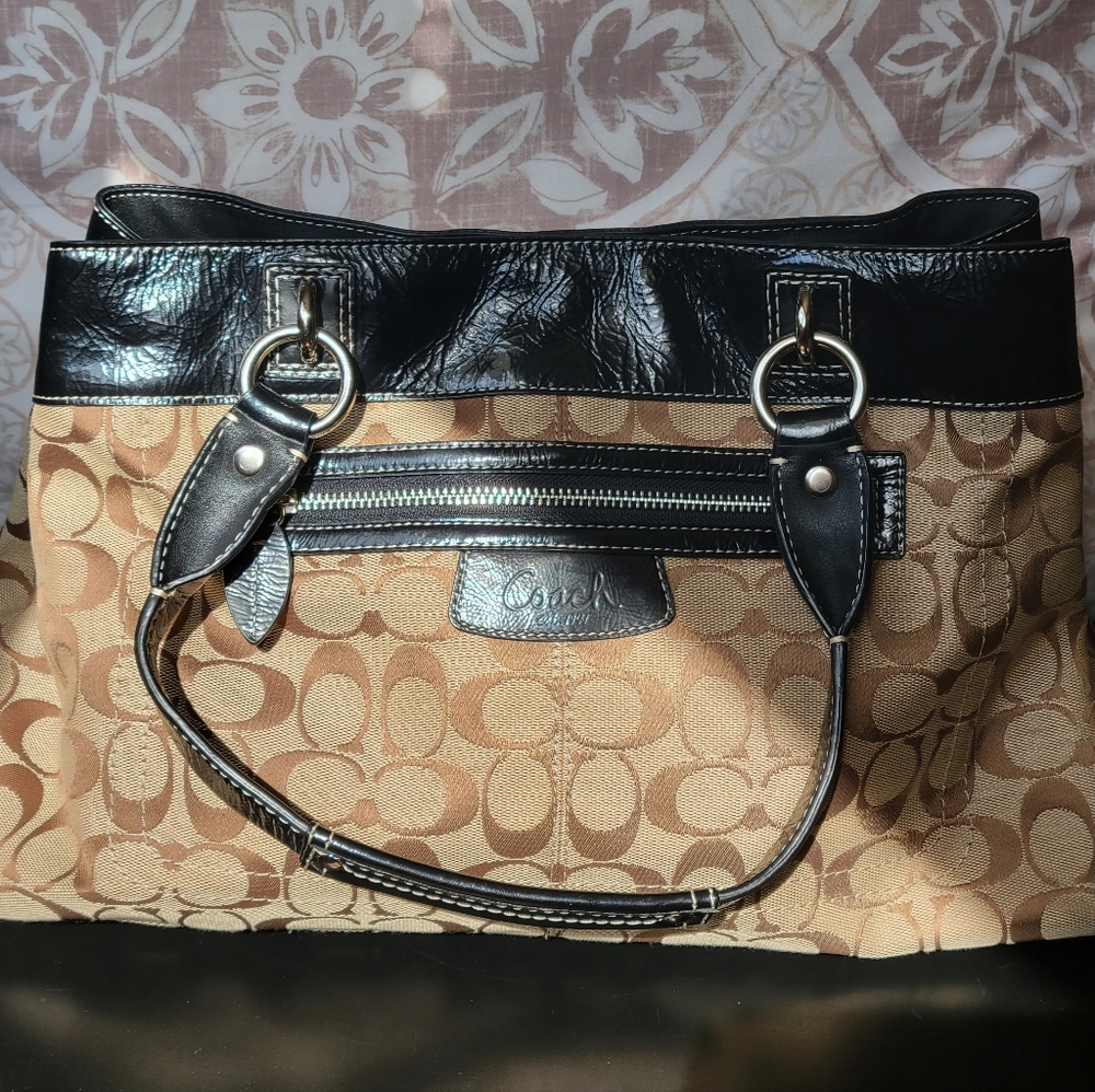 Coach Penelope Signature Printed Shoulder Purse Handbag F15533 - Picture 13 of 13